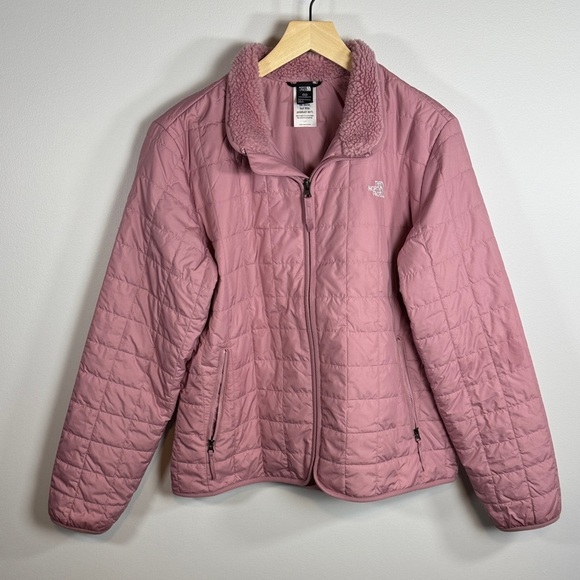 The North Face Jackets & Blazers - The North Face Mauve Quilted Sherpa Collar Jacket Women’s Size Large
